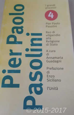 Copertina di Processo Pasolini 